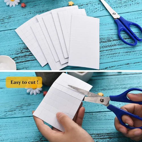 Miniatura 4 de Outus 8 hojas de espuma de puntos cuadrados de espuma 3D Pop Foam Squares de doble adhesivo para Halloween, Navidad, álbum de recortes