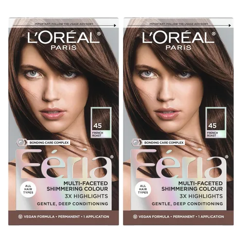 Miniatura 50 de L'Oreal Paris Feria - Tinte permanente multifacético y brillante, 60 Crystal Brown (castaño claro), paquete de 1 60 marrón claro