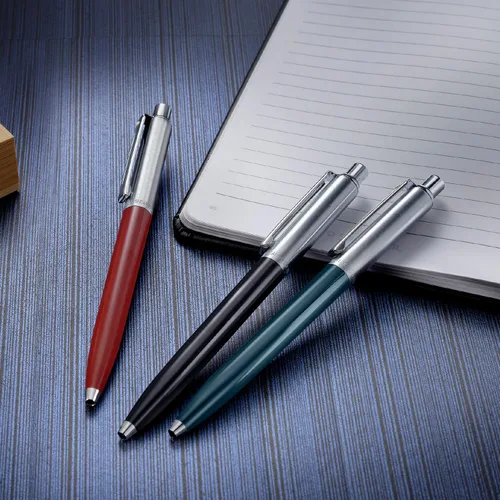 Miniatura 2 de Sheaffer Sentinel Bolígrafo Negro de Punta de Bola con Ribete Cromado