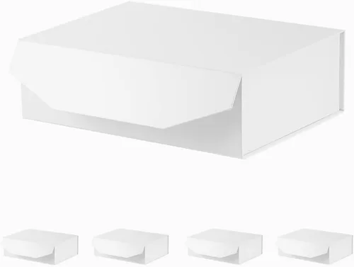 Miniatura 61 de 5 cajas de regalo rosa con cinta de 9.5 x 7 x 4 pulgadas, caja de regalo resistente con tapa para embalaje de regalo, cajas de almacenamiento