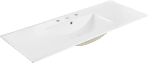 Miniatura 12 de Modway EEI-4837-WHI Cayman - Lavabo de baño de 30 pulgadas, color blanco