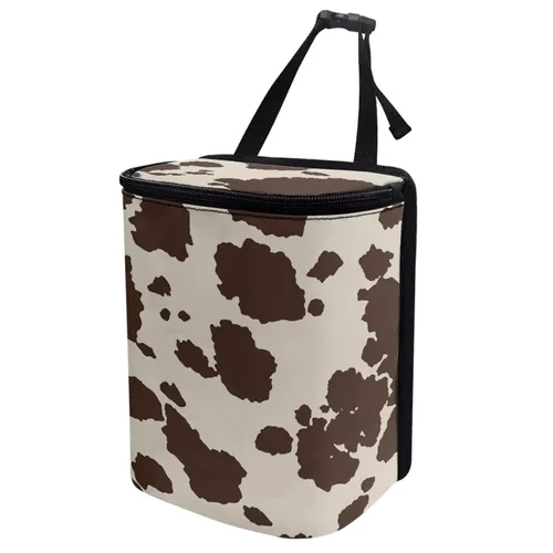 Miniatura 14 de Basurero para automóvil con tapa, bolsa de basura para colgar del automóvil, a prueba de fugas, portátil, papelera, sedán, accesorios