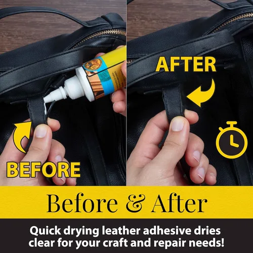 Miniatura 2 de Cemento para Cuero Fiebing's Leathercraft – Adhesivo para Cuero de 4 oz – Secado Rápido, Alta Resistencia, Flexible, Unión Permanente