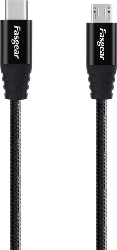 Miniatura 7 de Fasgear Cable USB C a Micro USB de 1m de Nylon Trenzado Tipo C a Micro USB Compatible con Galaxy S7/S6, HTC One/10 y Más (Negro, 3ft)