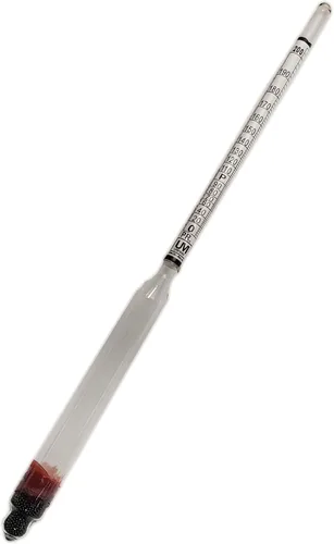 Miniatura 7 de Hydrometer 0-200 Proof & Tralle Alcohol Meter - Juego de destilación con caja y tarro de prueba de licor a prueba de alcohol alcohol Moonshine