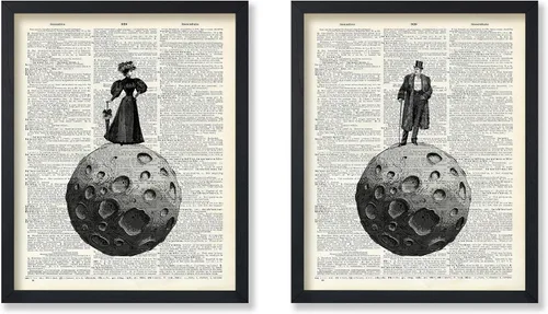 Miniatura 36 de Poster Master Póster de Arte del Diccionario - Impresión Retro de Mujer Soldadora - Arte de Sándwich de Queso a la Parrilla - Regalo para Ella