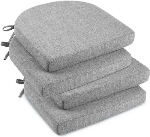 Miniatura 36 de downluxe Cojines para sillas de interior para sillas de comedor, almohadillas de espuma texturizadas suaves y cómodas para sillas de cocina