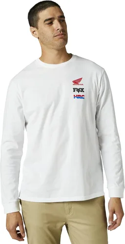 Fox Racing Camiseta de manga larga Honda para hombre Blanco óptico