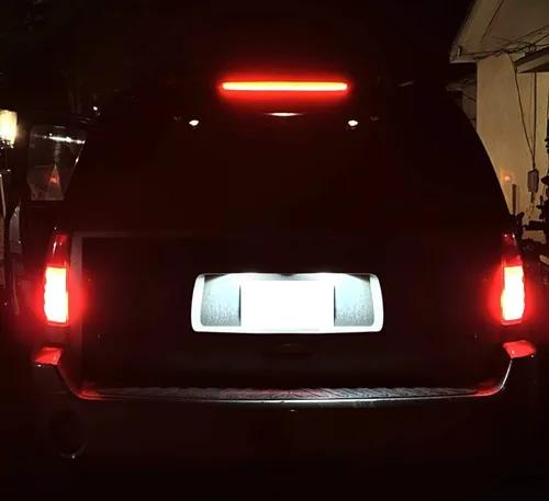 Miniatura 7 de iJDMTOY Conjunto de tercera luz de freno de montaje alto Len rojo oscuro compatible con Chevrolet 2002-2009 Trailblazer, GMC Envoy, Buick Rainier