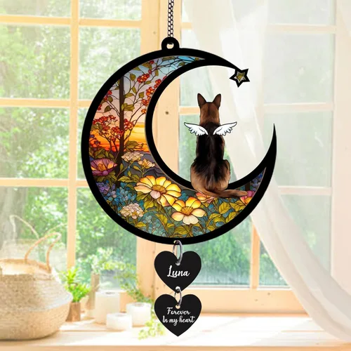 Miniatura 8 de Nazenti Atrapasoles conmemorativo personalizado para perros, regalo personalizado de condolencias para los amantes de los perros, adorno para árbol