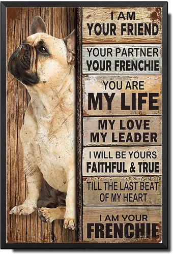 Miniatura 43 de Letrero de Metal Letrero de Hojalata Arte de Pared Vintage I Am Your Friend Regalo para Amantes de Schnauzer Arte de Pared Vintage Impresiones