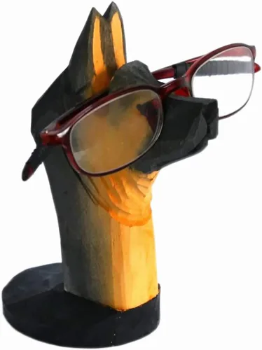 Miniatura 15 de Red Dollar Soporte para anteojos de animales tallados en madera hecha a mano, lindo soporte de exhibición de lentes de sol, mesita de noche