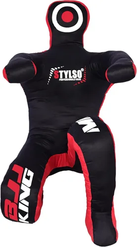 Miniatura 9 de Un-Filled Grappling Dummy Wrestling Dummy Jiu Jitsu Dummy for BJJ MMA Judo Karate Practice Adult Kids Negro