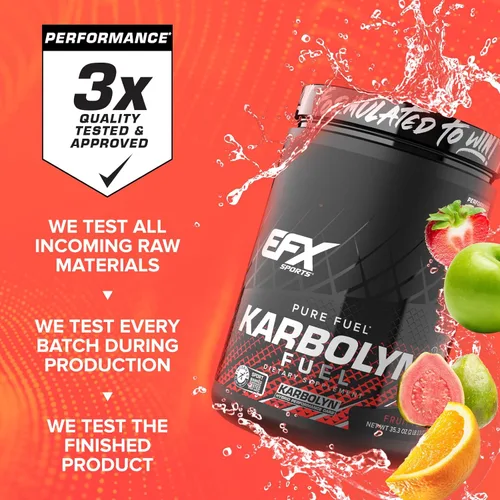 Miniatura 5 de EFX Sports Karbolyn Fuel Polvo de carbohidratos de absorción rápida Carga de carbohidratos, energía sostenida, recuperación rápida Sin