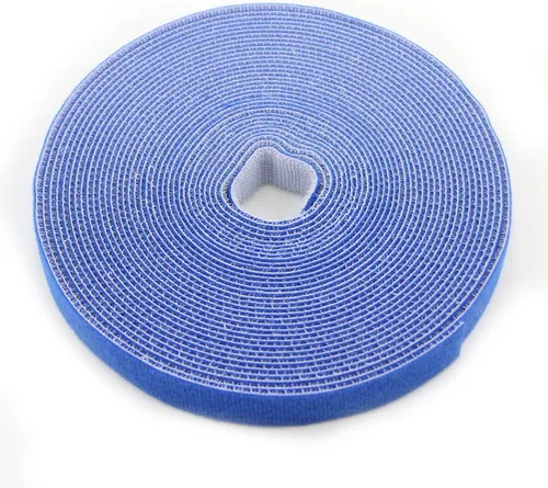 Miniatura 13 de Cinta de sujeción reutilizable para cables, rollo de gancho de doble cara de 3/4 pulgadas (5 yardas, versión mejorada negra)