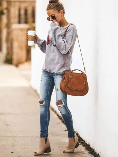 Miniatura 4 de Barlver Suéteres de forro polar de Navidad para mujer, sudaderas mullidas de manga larga con gráficos navideños