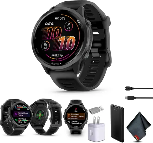 Miniatura 8 de Garmin Forerunner 570 - Reloj inteligente para correr, WiFi de 1.732 pulgadas, reloj inteligente de fitness con GPS para hombres y mujeres, aluminio