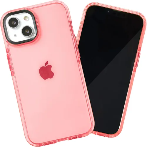 Miniatura 100 de SteepLab Funda de barrera para iPhone 13, protección de 360 grados que absorbe impactos con bisel elevado y colores llamativos (cielo azul brillante)