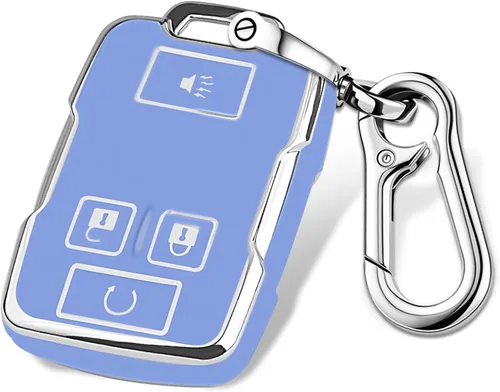 Miniatura 15 de QBUC Funda para llavero Chevy con llavero de TPU suave, compatible con Chevy Colorado, Silverado, Suburban Tahoe, GMC Sierra Yukon Canyon (A: negro)