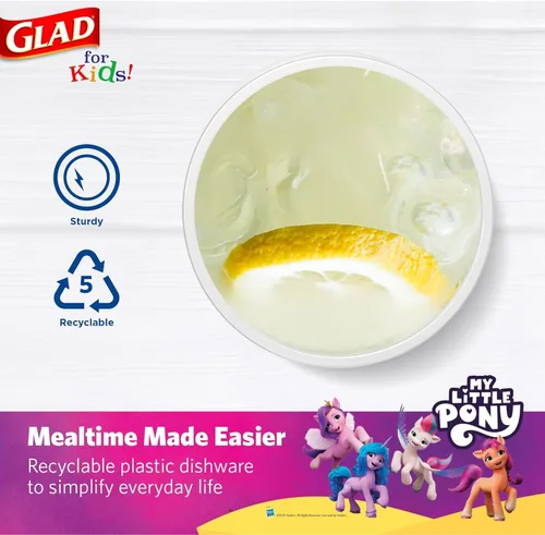 Miniatura 3 de Glad My Little Pony - Vasos de plástico desechables transparentes para niños, divertidos, resistentes, aptos para niños, vasos de plástico para uso