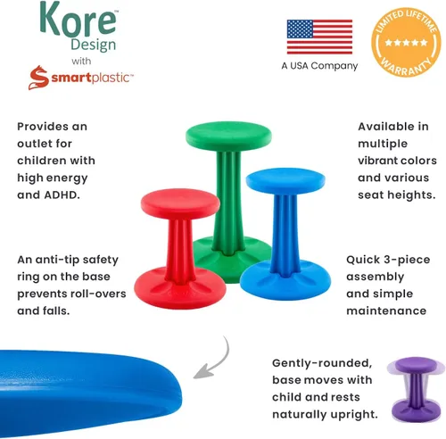 Miniatura 7 de Silla bamboleante para niños y adolescentes, para una experiencia activa donde los niños ya no tendrán que sentarse fijamente, "el mejor asiento
