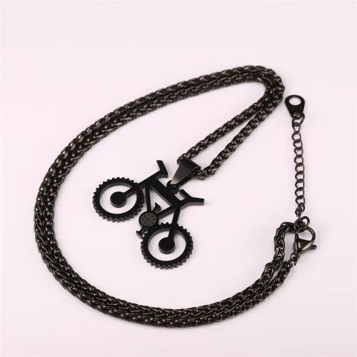 Miniatura 3 de U7 Punk Necklaces Stainless Steel 18K Gold Plated Large Hip Hop DaggerKnifeSwordSteampunk GearLarge Razor Blade Pendant Necklace for Men Women