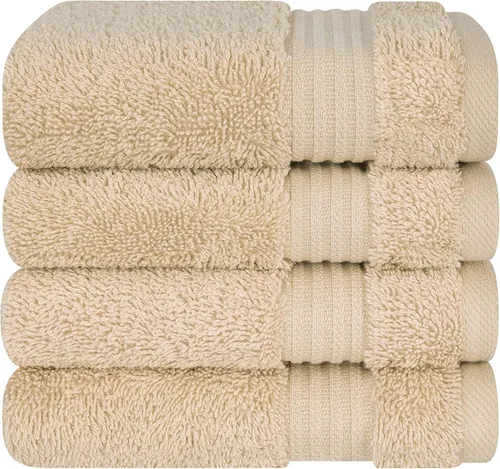 Miniatura 120 de Cotton Paradise - Juego de 4 toallas de mano para baño, 100% algodón turco, toallas suaves y absorbentes para la cara, toallas de mano color gris