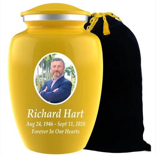 Miniatura 19 de Urnas de cremación con fotos personalizadas para cenizas adultas, hombres y mujeres, Urnas funerarias personalizadas de 200 libras para cenizas