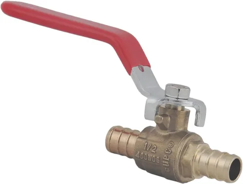 Miniatura 4 de Válvula PEX de 1/2 pulgada, válvula de bola de cierre de puerto completo de latón, mango de 1/4 de giro, válvula de agua PEX con certificación