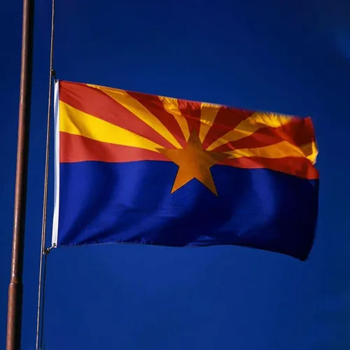 Miniatura 5 de Bandera del estado de Arizona doble cara 3x5 para exteriores, las banderas AZ más duraderas, nailon resistente 210D, rayas cosidas, estrella