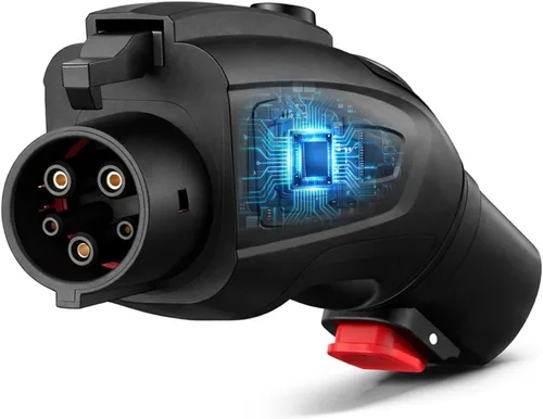 Adaptador Tesla a J1772 Nivel 2 NACS a J1772 para Carga de BMW Ford Chevy Audi Mach EV, Adaptadores de Carga Tesla con Pantalla LCD, 60-Amp 250-VAC