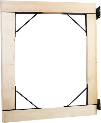 Miniatura 7 de Mofeez Kit de soporte de esquina para puerta, sin hundimiento, para puertas de cobertizo, puertas de entrada, puertas de corral, ventanas de madera
