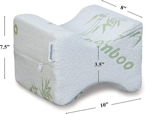 Miniatura 4 de Almohada de rodilla: proporciona una alineación espinal óptima para ayudar a reducir el dolor de espalda baja, pierna, cadera, tobillo
