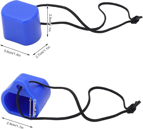 Miniatura 3 de BORDSTRACT Tapa de válvula de tanque de buceo, tapa de tapón de tanque de buceo de goma roscada, protector universal de tapa de válvula de tanque