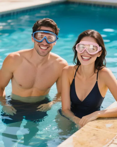Miniatura 9 de Gafas de natación, visión amplia, visión clara, gafas de natación para adultos, protección UV antivaho, sin fugas, gafas de piscina