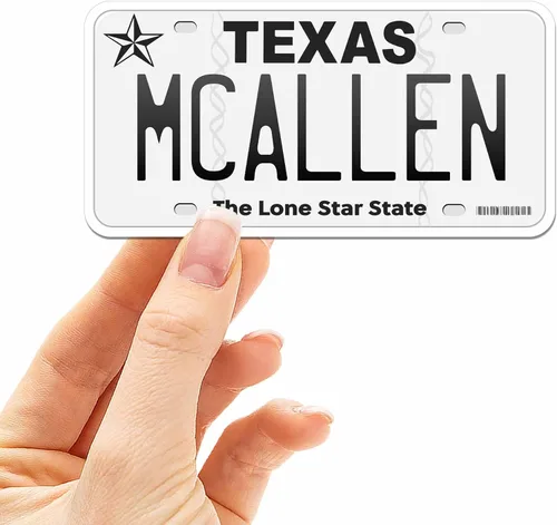 Miniatura 3 de Calcomanía para placa de matrícula de Texas, elige entre más de 50 ciudades de TX, calcomanía para parachoques de Texas para automóvil, calcomanías