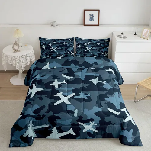 Miniatura 52 de Feelyou, juego de ropa de cama estilo vaquero tamaño individual para niños, juego de edredón occidental para niños y niñas, desierto del lejano