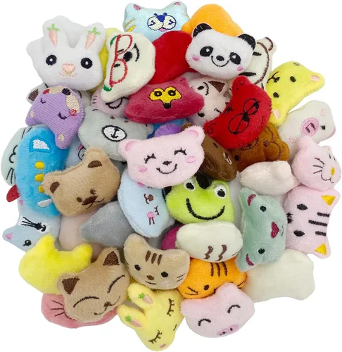 Juego de 50 juguetes de peluche de animales de peluche al azar, lindo juguete de peluche pequeño para el aula, caja del tesoro, juguetes, premios de