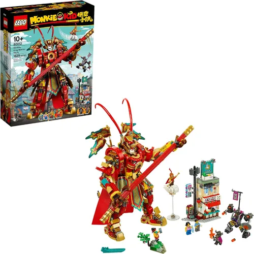 LEGO Monkie Kid: Monkey King Warrior Mech 80012 Kit de construcción de juguete (1,629 piezas)