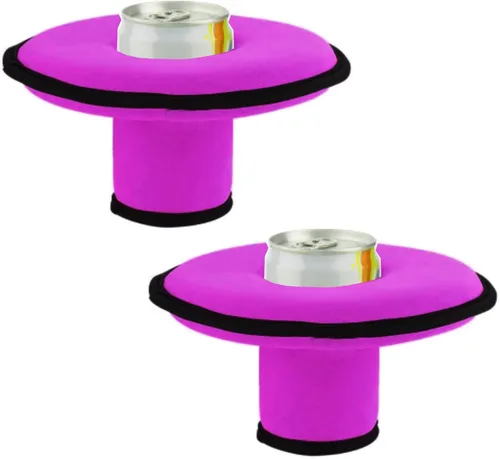 Miniatura 7 de Soporte flotante de neopreno para bebidas, portavasos flotante, para piscina, fiesta, diversión acuática, se adapta a latas/botellas delgadas