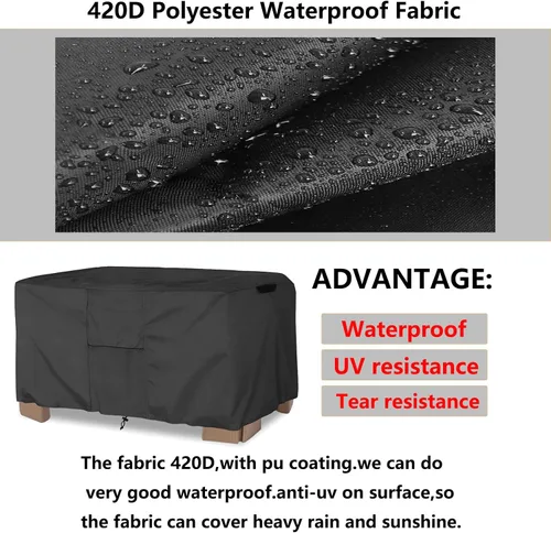 Miniatura 3 de Cubierta de mesa de arena para niños, impermeable, prevención de defoliaciones, anti-UV