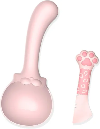 Miniatura 17 de Meow&Woof Tapa y cuchara para latas de comida para gatos, cubierta sin BPA para almacenamiento de alimentos húmedos de animales, reutilizable