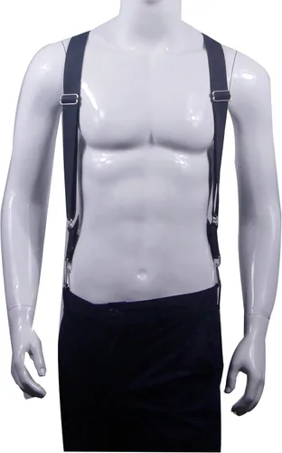 Miniatura 5 de HNYIODA Tirantes para hombre, ganchos laterales resistentes, ajustables, elásticos, tirantes de trabajo, grandes y altos
