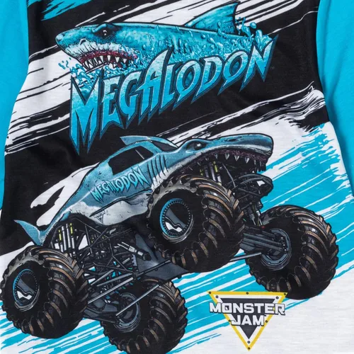 Miniatura 5 de Monster Jam Grave Digger - Camisa y pantalones de pijama