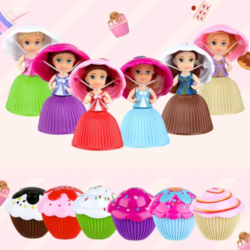 Miniatura 2 de Hermosa muñeca de pastel de juguete sorpresa magdalena princesa juguetes para niños niños transformado perfumado niñas divertido juego regalo