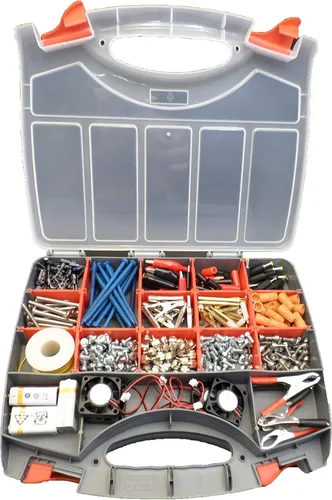 Miniatura 5 de Estuche organizador de almacenamiento de doble cara de lujo con 36 compartimentos, se utiliza como caja de aparejos, caja de herramientas
