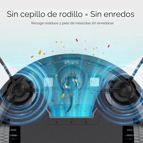 Miniatura 4 de ILIFE Aspiradora robot V2, succión sin enredos, 120 minutos de tiempo de funcionamiento, delgada, aspiradora robótica de carga automática, ideal