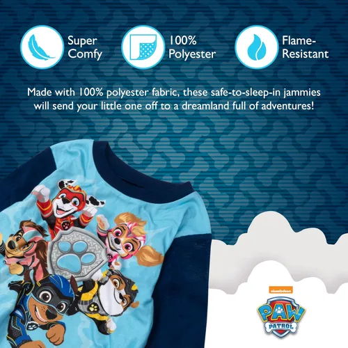 Miniatura 3 de Nickelodeon Boys' Paw Patrol Baby Shark 2-Piece Loose-fit Pajamas Set