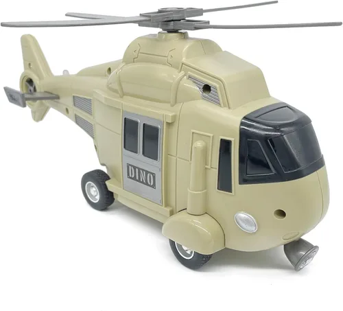 Miniatura 6 de VIIGER Juego grande de helicóptero de rescate de dinosaurios con pterosaurio, juguete de transporte de animales de dinosaurio, avión de juguete