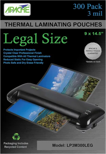Miniatura 21 de Apache Map Banner Size Laminating Pouches, 3 Mil, 5 Pack, 18 x 120 Inch Pouch Size Laminating Sheets, Thermal Laminator Compatible, Super Clear